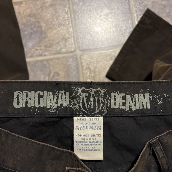 725 Originals Mens Dark Brown Denim Jeans 38/32, Originals VII Denim - Picture 4 of 6